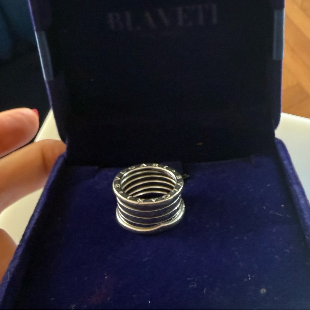 Bulgari-white gold  Spiral Band Ring - White Gold